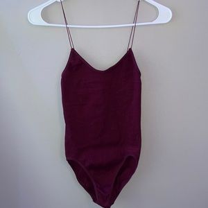 Urban Outfitters burgundy bodysuit